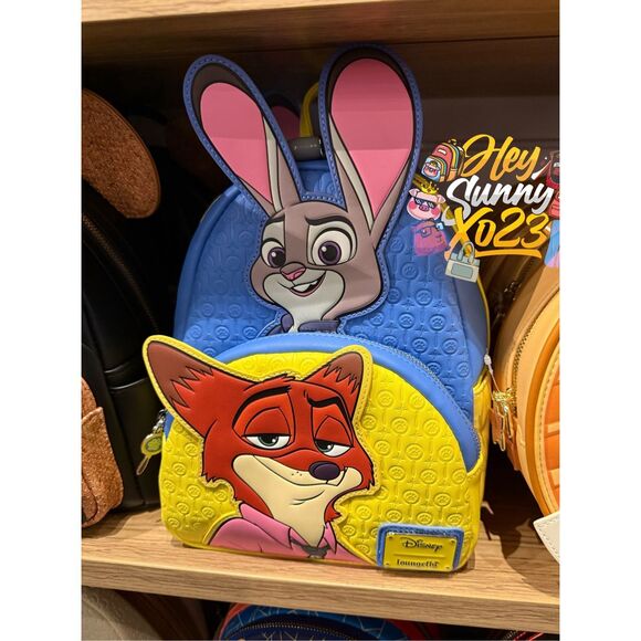 Loungefly Disney Zootopia Nick & Judy Stacked Mini Backpack